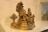 Brass Lord Vishnu and Lakshmi on Sheshnag Idol